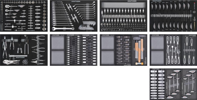 Preview: Kraftwerk Werkstattwagen XLarge BT 1800 377-tlg. bestückt